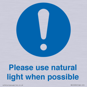 MV10535: Please use natural light when possible