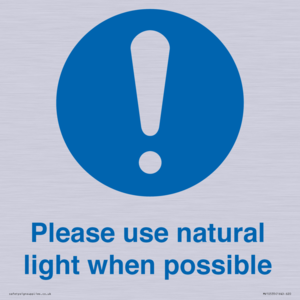MV10535: Please use natural light when possible