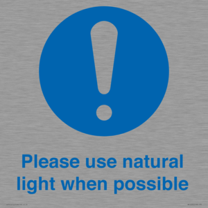 MV10535: Please use natural light when possible