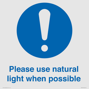 MV10535: Please use natural light when possible