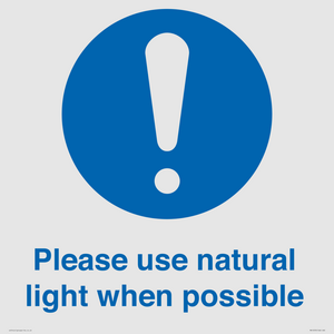 MV10535: Please use natural light when possible