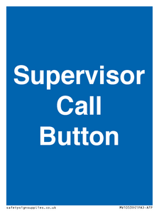 MV10539: Supervisor Call Button