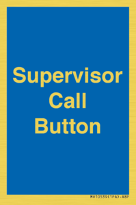 MV10539: Supervisor Call Button