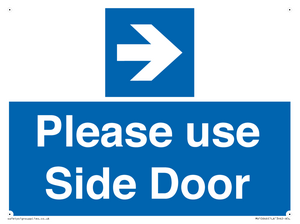 MV10646: Please use Side Door (arrow Right)