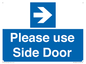MV10646: Please use Side Door (arrow Right)