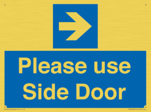 MV10646: Please use Side Door (arrow Right)