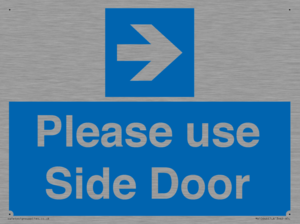 MV10646: Please use Side Door (arrow Right)