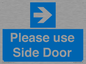 MV10646: Please use Side Door (arrow Right)