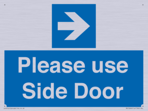 MV10646: Please use Side Door (arrow Right)