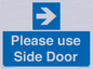 MV10646: Please use Side Door (arrow Right)