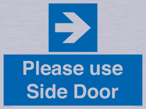 MV10646: Please use Side Door (arrow Right)