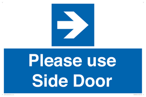 MV10646: Please use Side Door (arrow Right)