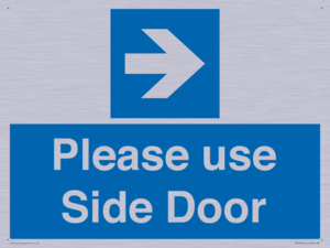 MV10646: Please use Side Door (arrow Right)