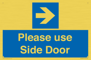 MV10646: Please use Side Door (arrow Right)