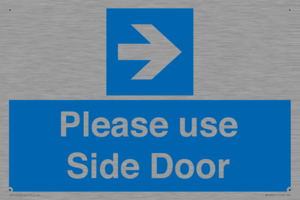 MV10646: Please use Side Door (arrow Right)