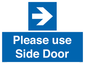 MV10646: Please use Side Door (arrow Right)