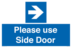 MV10646: Please use Side Door (arrow Right)