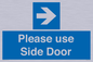 MV10646: Please use Side Door (arrow Right)