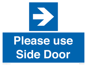 MV10646: Please use Side Door (arrow Right)