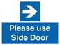 MV10646: Please use Side Door (arrow Right)
