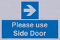 MV10646: Please use Side Door (arrow Right)