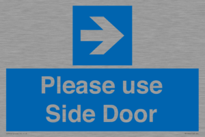 MV10646: Please use Side Door (arrow Right)