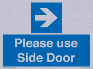 MV10646: Please use Side Door (arrow Right)