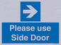 MV10646: Please use Side Door (arrow Right)
