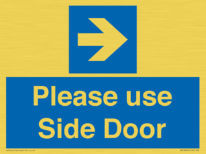MV10646: Please use Side Door (arrow Right)