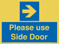 MV10646: Please use Side Door (arrow Right)