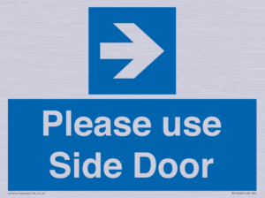 MV10646: Please use Side Door (arrow Right)