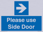 MV10646: Please use Side Door (arrow Right)