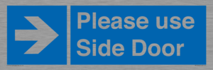 MV10646: Please use Side Door (arrow Right)