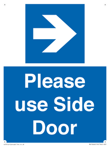 MV10646: Please use Side Door (arrow Right)