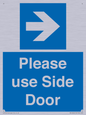 MV10646: Please use Side Door (arrow Right)