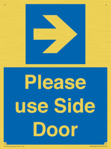 MV10646: Please use Side Door (arrow Right)