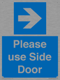 MV10646: Please use Side Door (arrow Right)
