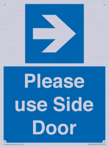 MV10646: Please use Side Door (arrow Right)