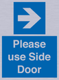 MV10646: Please use Side Door (arrow Right)