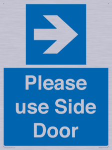 MV10646: Please use Side Door (arrow Right)