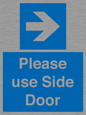 MV10646: Please use Side Door (arrow Right)