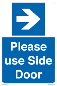 MV10646: Please use Side Door (arrow Right)