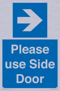MV10646: Please use Side Door (arrow Right)