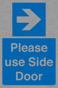 MV10646: Please use Side Door (arrow Right)
