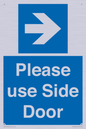MV10646: Please use Side Door (arrow Right)
