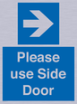 MV10646: Please use Side Door (arrow Right)