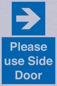 MV10646: Please use Side Door (arrow Right)