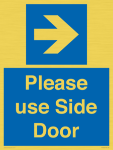 MV10646: Please use Side Door (arrow Right)