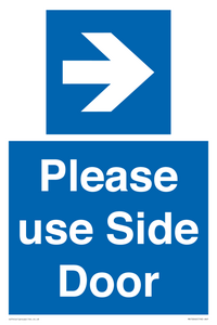 MV10646: Please use Side Door (arrow Right)