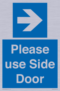 MV10646: Please use Side Door (arrow Right)